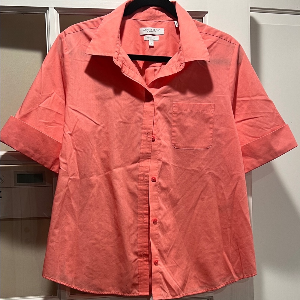 Appleseed's Vibrant Coral Shirt